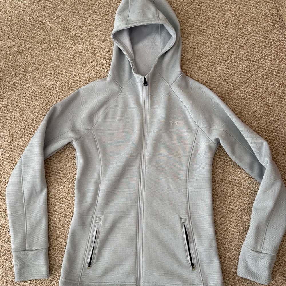 Under Armour Women's Gray Hooded Swacket (sz small)
